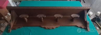 Appendiabiti legno 4 ganci vintage