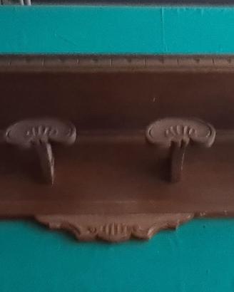 Appendiabiti legno 4 ganci vintage