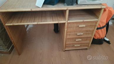 Scrivania in Vimini/Midollino