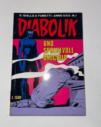 Fumetto Diabolik - Anno XXIX - N.1