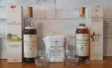 Whisky Macallan 7 e 12 years old import Giovinetti