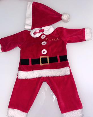 Vestito di Babbo Natale neonato