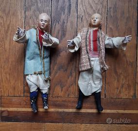 Presepe napoletano coppia di figure maschili