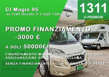 CAMPER CI DUCATO MANSARDATO 6 POSTI DINETTE GARAGE