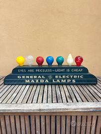 Espositore vitnage Genereal Electric Mazda Lamps