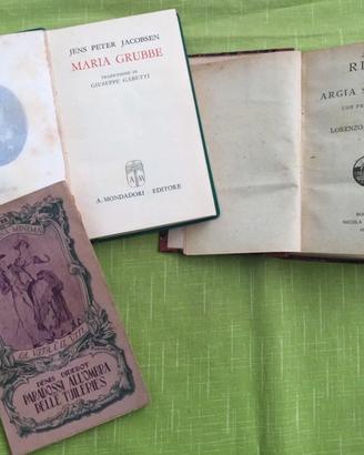 LOTTO 3 LIBRI ANNI ‘40 - Argia Sbolenfi - Jacobsen