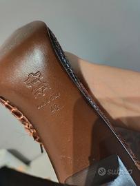 stivali pelle vera serpente 40 donna