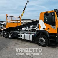 Pianale iveco 260s36 3 assi 6x2 carrellone soccors