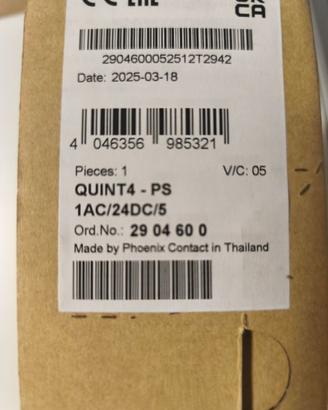Alimentatore 24 V DC / 5 A Phoenix Contact