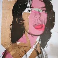 Manifesto stampaOFFSET"Mick Jagger"by Andy Warhol 