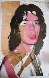 Manifesto stampaOFFSET"Mick Jagger"by Andy Warhol 