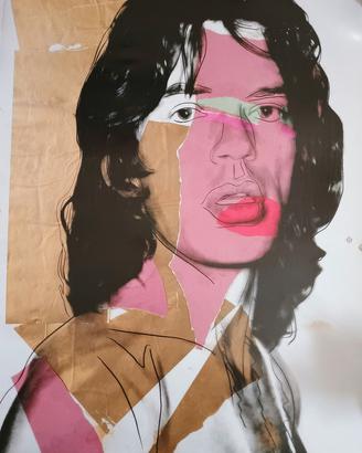 Manifesto stampaOFFSET"Mick Jagger"by Andy Warhol 