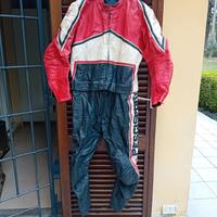 tuta pelle moto vintage anni 80