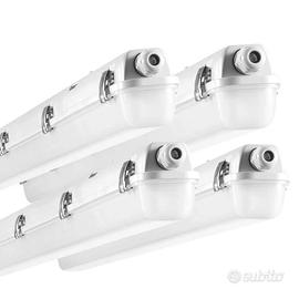 Lampada LED a Tenuta di Vapore 4 Pezzi  Regolabile
