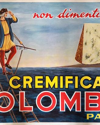 Poster vintage CASEIFICIO COLOMBO GORGONZOLA