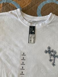 T-shirt bianca taglia S oversize