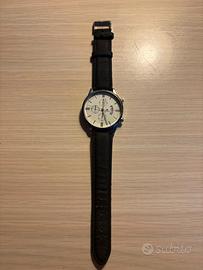 Orologio SHAARMS quadrante bianco cinturino nero