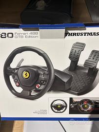 Volante Thrustmaster Ferrari + pedaliera + postazi