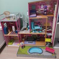 casa delle barbie in legno