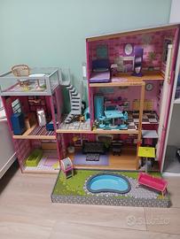 casa delle barbie in legno