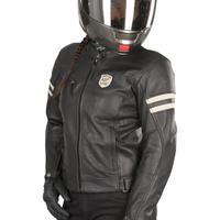 GIACCA PELLE MOTO CAFE' RACER ELEVEIT DONNA MORBID