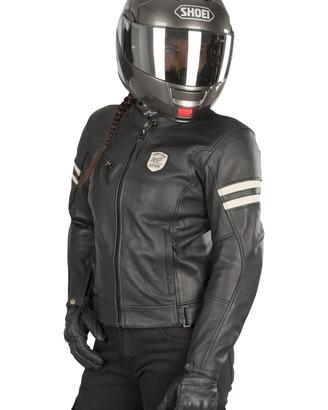 GIACCA PELLE MOTO CAFE' RACER ELEVEIT DONNA MORBID