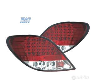 FANALI PER PEUGEOT 207 06-12 LED ROSSO CROMATO