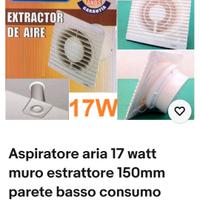 Aspiratore bagno/cucina 17w 