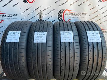 4 PNEUMATICI 215/45 R18 HANKOOK ESTIVE 80%