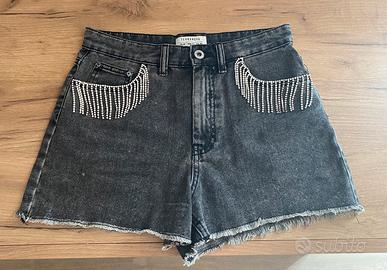Shorts donna con strass