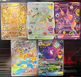 Pokemon 30 anniversario lotto 5 carte pokemon