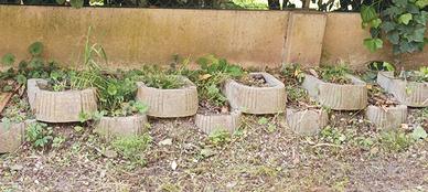 Vasi in cemento da giardino