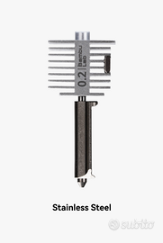Bambulab Hotend Nozzle Ugello 0.2 Stainless Steel