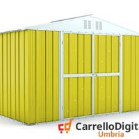 Box giardino lamiera zincata 327x155 giallo