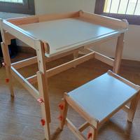scrivania e panca Ikea per bambini 