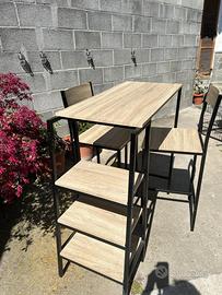 Tavolo da cucina con 2 sgabelli