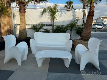 Salotto Lily con divano + 2 poltrone + 1 tavolino