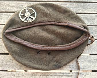 Basco kaki E.I. anni 70 del 5° Rgt. Fanteria Aosta