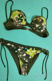 Costume due pezzi militare double face tg.42,Nuovo