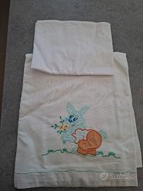 Lenzuolino e federa per carrozzina