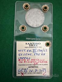 50 centesimi V.Emanuele III 1941 XIX