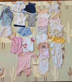 lotto bambina 56cm 1-3 mesi estivo