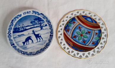 Piattino porcellana Royal Copenhagen 1987+omaggio 