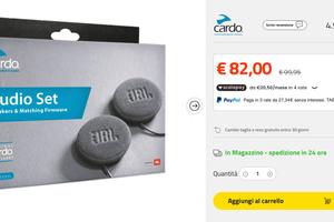 auricolari jbl da 45mm per interfono cardo