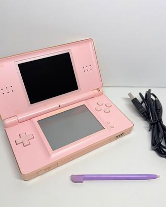 Nintendo ds lite rosa completo ciarnira rotta