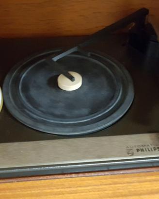 Mobile in legno con giradischi e radio Philips