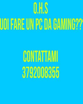 PC GAMING PERSONALIZZATI - MONITOR CURVI!!! 