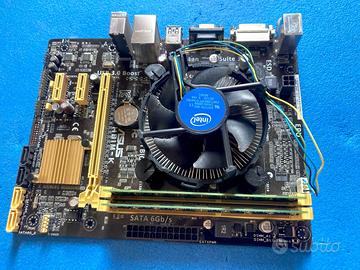 ASUS H81M-K + Intel I7 4790 + RAM 16Gb DDR3 30€