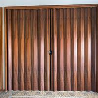 Porta a soffietto vintage anni 70 in legno