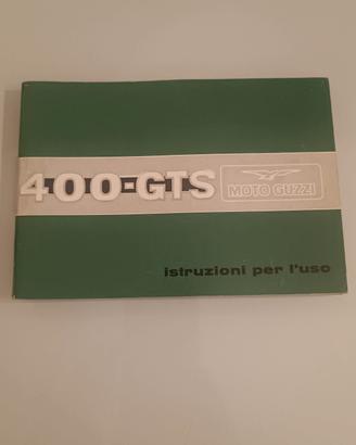 Libretto istruzioni per l'uso Moto Guzzi 400-GTS